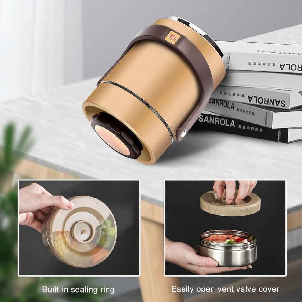 51 oz Stainless Steel Vacuum Insulated Wide Mouth Soup Food Thermos Hot Food Jar N4454