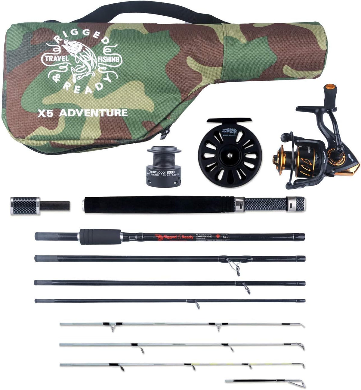 X5 Max Travel Fishing Rod & Case D844