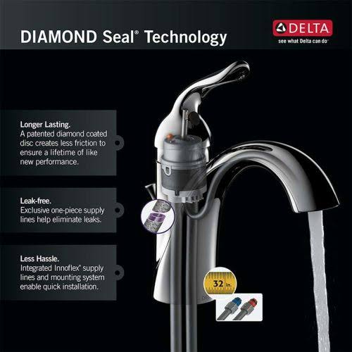 Single Handle Vessel Bathroom Faucet Stainless Z507