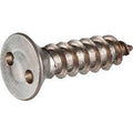 Tamperproof Security Spanner Sheet Metal Screw, Flat Head, 18-8 Stainless Steel, Qty 2 I95525