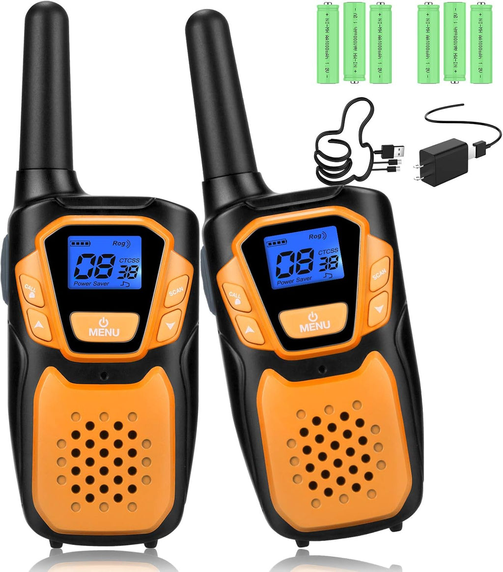 Rechargeable Walkie Talkies for Kids with Micro-USB Charger Z5938
