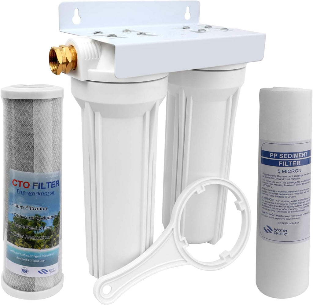 External RV Dual Water Filter System, Pack of 2 W909