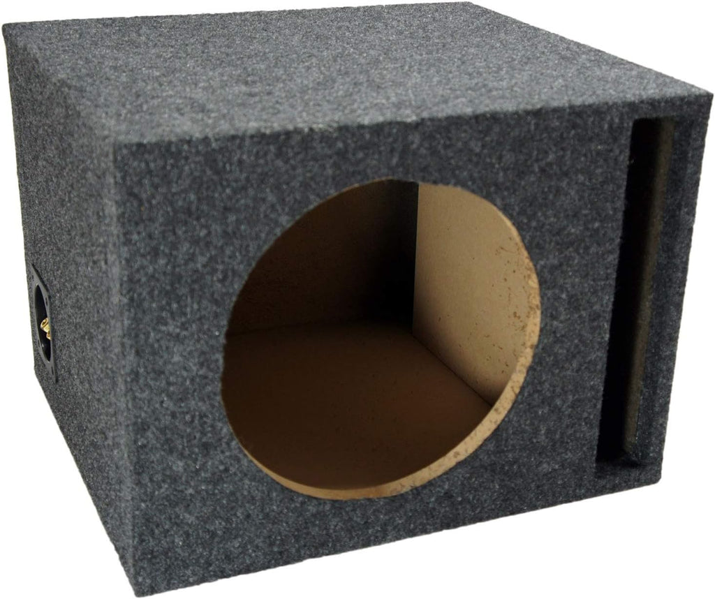 Single 10 Vented Subwoofer Stereo Sub Box Ported Enclosure 5/8 MDF E5639