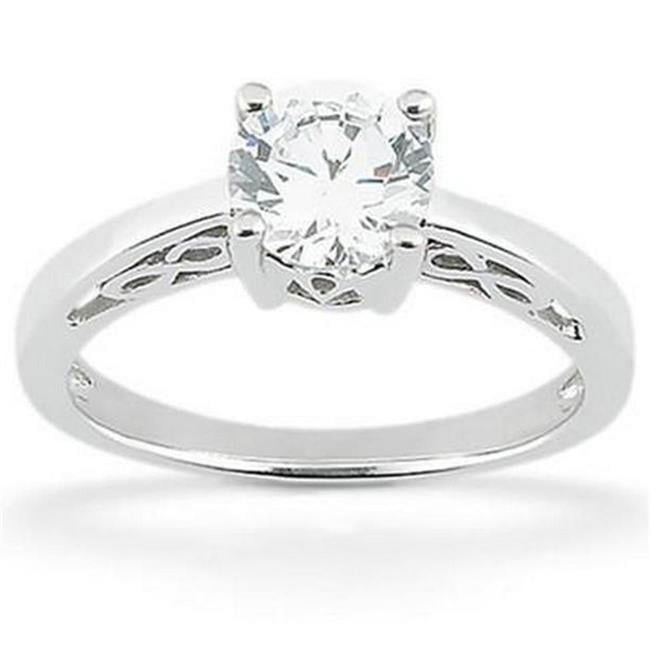 Round Diamond Solitaire 1.01 CT Gold Ring R228795