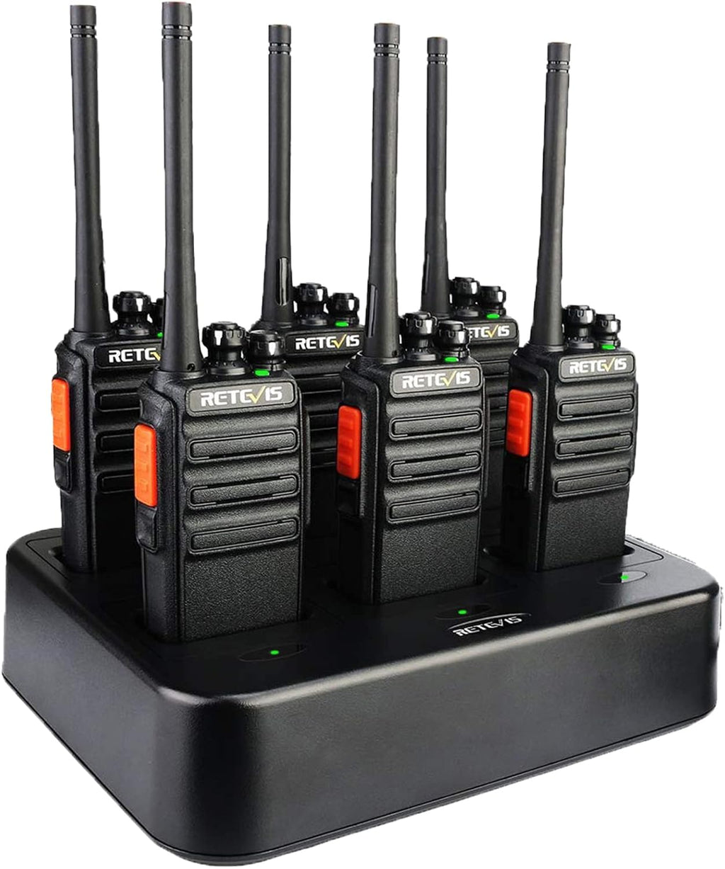 6 Pack Walkie Talkies with Multi Gang Charger S492