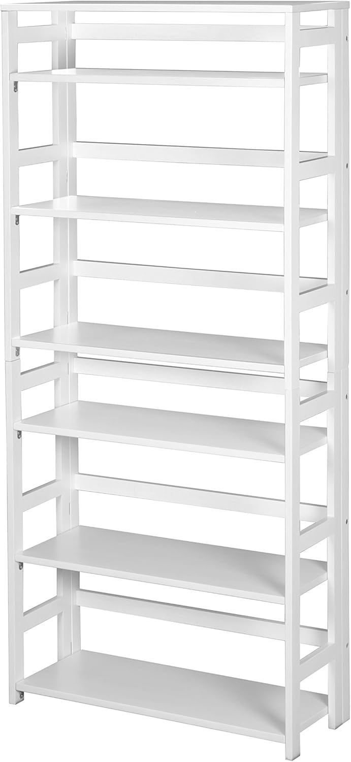 White Folding Bookcase Z321402