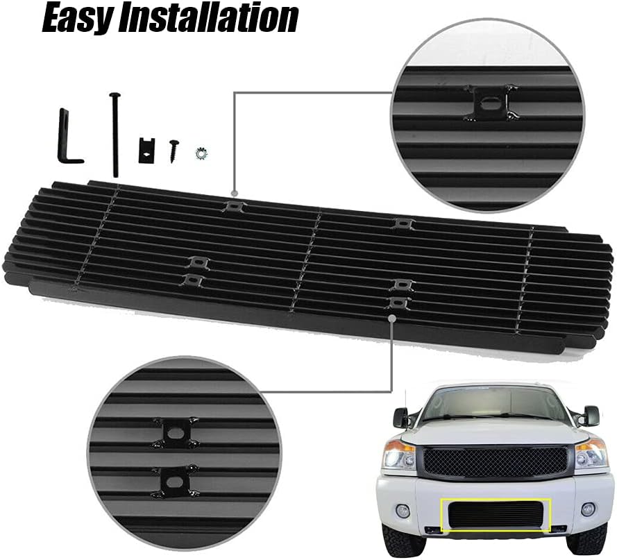 Black Powder Coated Billet Grille Pack of 2 Q361