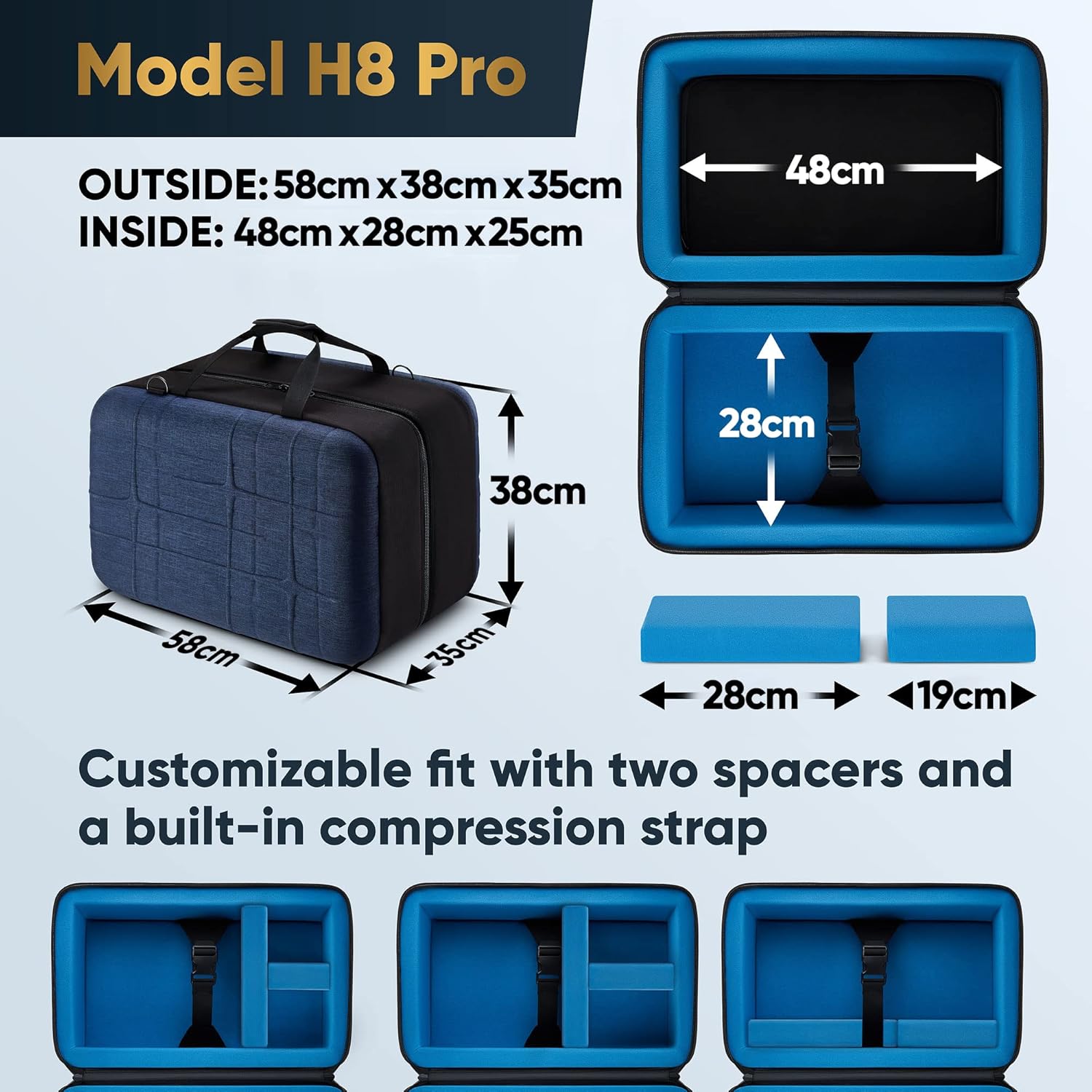 Hard Case with Soft Padding for 4”, 5”, 6”, and 8” Optical Tubes W934