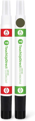 Green Metallic Touch Up Paint Pen+Brush Applicator Kit Pack of 2 J9381