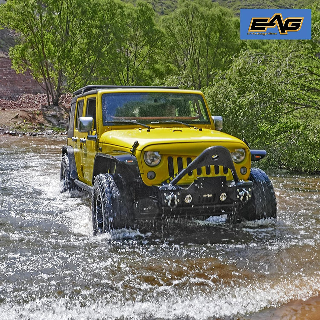 Front Bumper Stinger and Rear Bumper with Tire Carrier Bumper Combo T55052