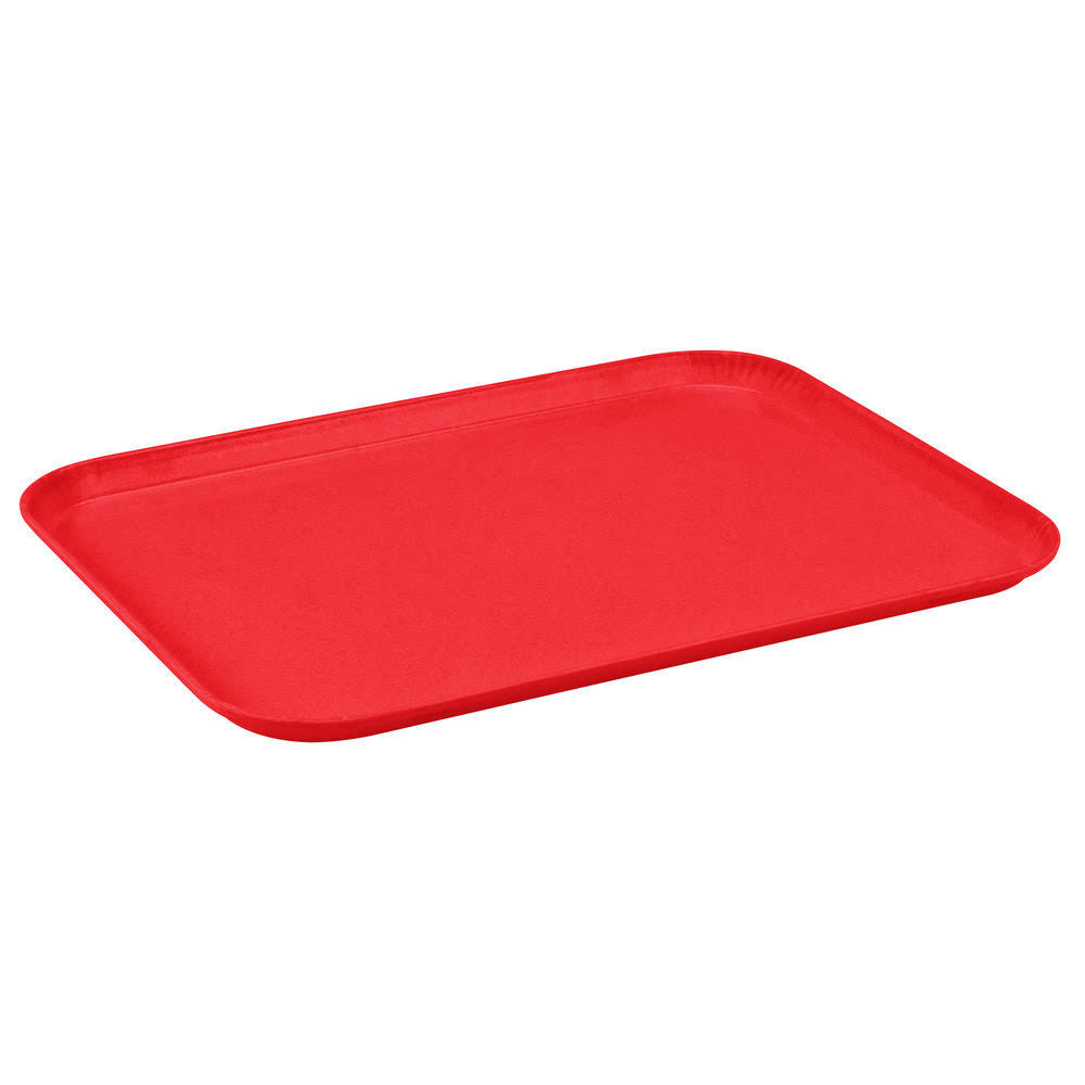 Red Glasteel Fiberglass Cafeteria Tray S4285