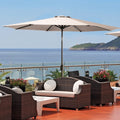 Beige 10 ft Patio Umbrella Z78487