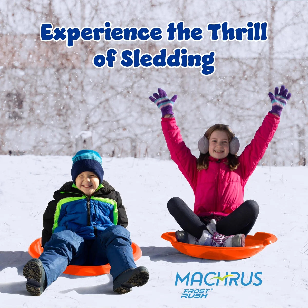 Spiral Snow Sled with Handles L126