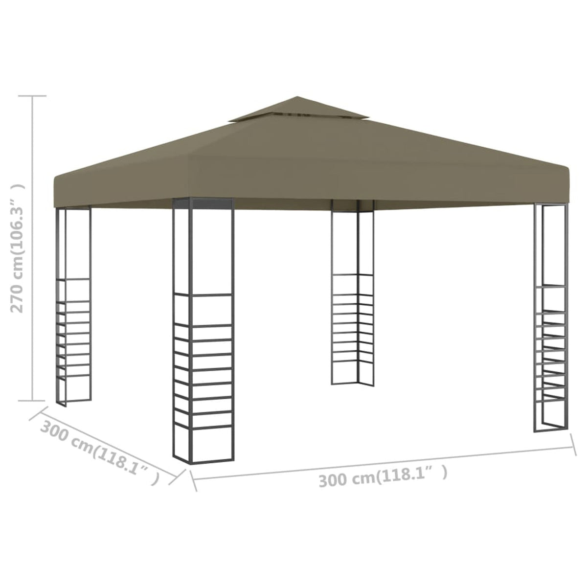 Taupe Garden Marquee O266