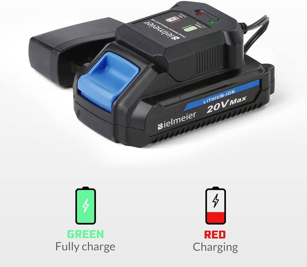 Cordless 20V MAX Lithium Battery Electric Leaf Blower Light Duty 150 MPH 2.0 Ah Battery & Charger Included Pack of 2 O570033