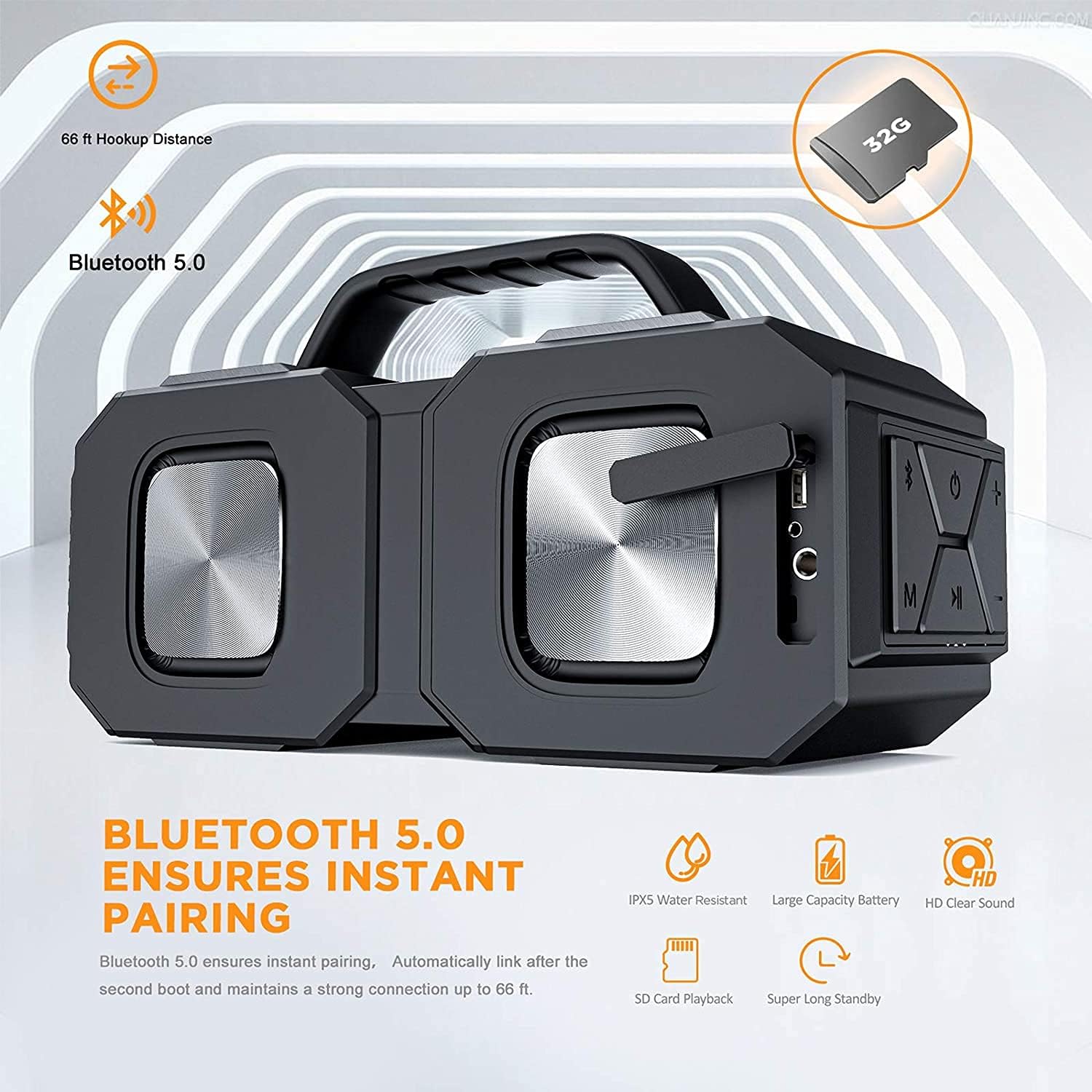 50W Portable Outdoor Bluetooth Speaker with Power Bank C5708