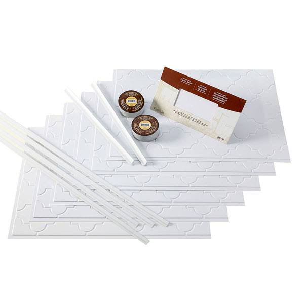 Matte White 15-square Foot Backsplash Kit Z1179