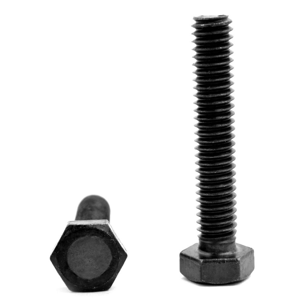M14 x 1.50 x 50 mm Fine Thread DIN 961 Class 10.9 Hex Cap Screw Alloy Steel Black Oxide R11798