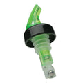 1.125 oz Shamrock Green Measured Liquor Pourer with Collar - 12/Pack D804