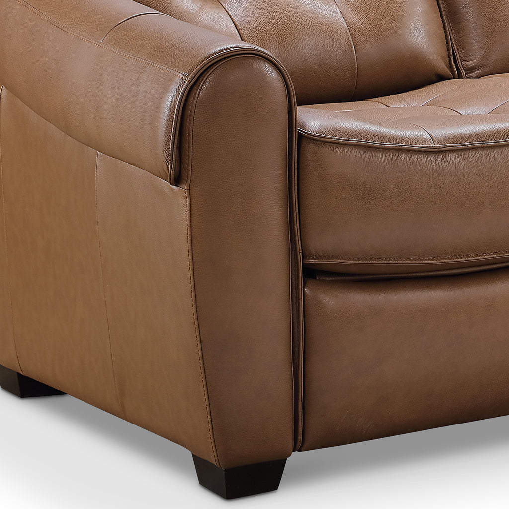 Camel Leather Power Reclining Armchair S312534