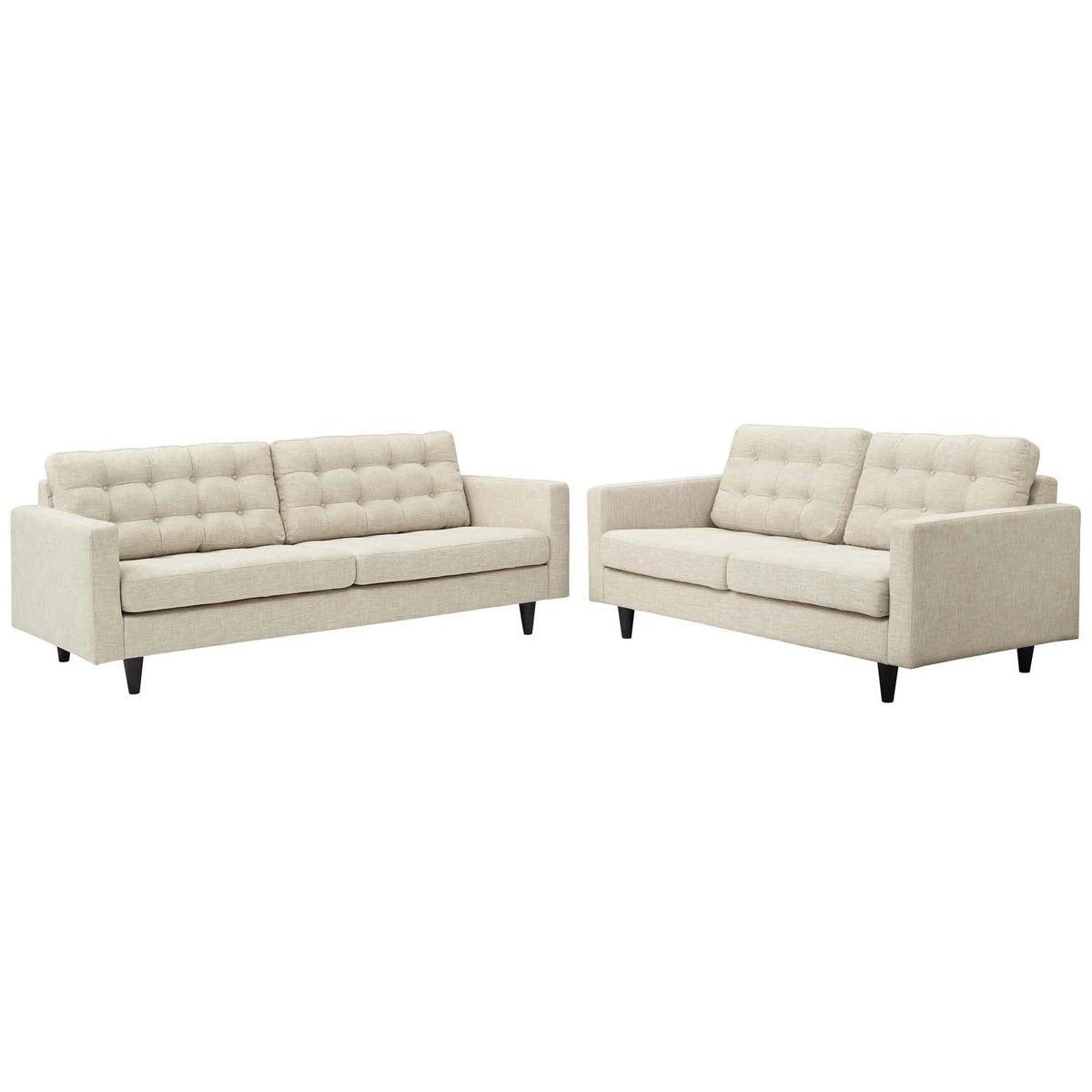 Beige Sofa and Loveseat Set of 2 R981114