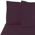 6-Piece Set Deep Pocket Bed Sheets Eggplant California King M482