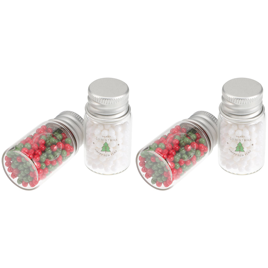 4pcs Doll House Christmas Mini Candy Ball Cookies Xmas Miniature Sweet Props R556471