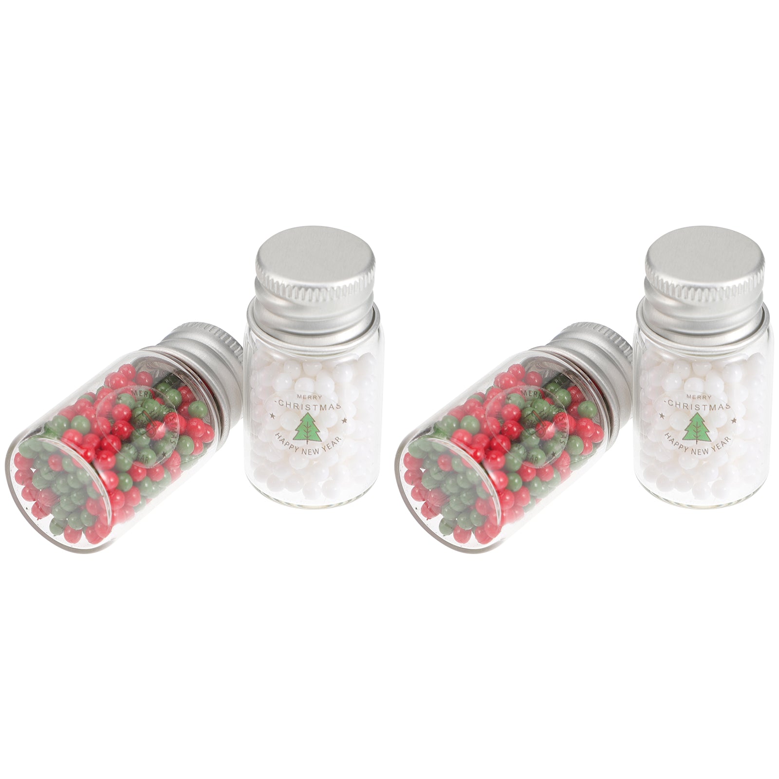 4pcs Doll House Christmas Mini Candy Ball Cookies Xmas Miniature Sweet Props R556471