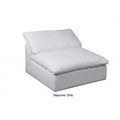 White 2 Piece Modular Sofa Cover U2023