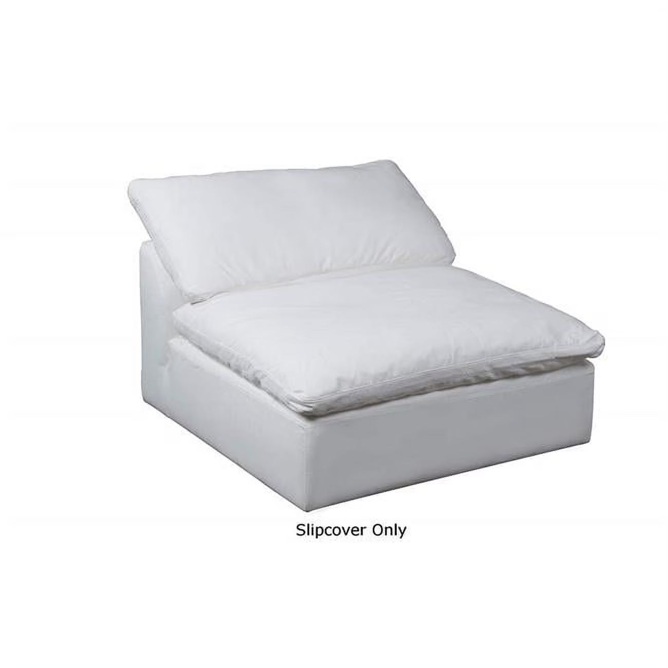 White 2 Piece Modular Sofa Cover U2023