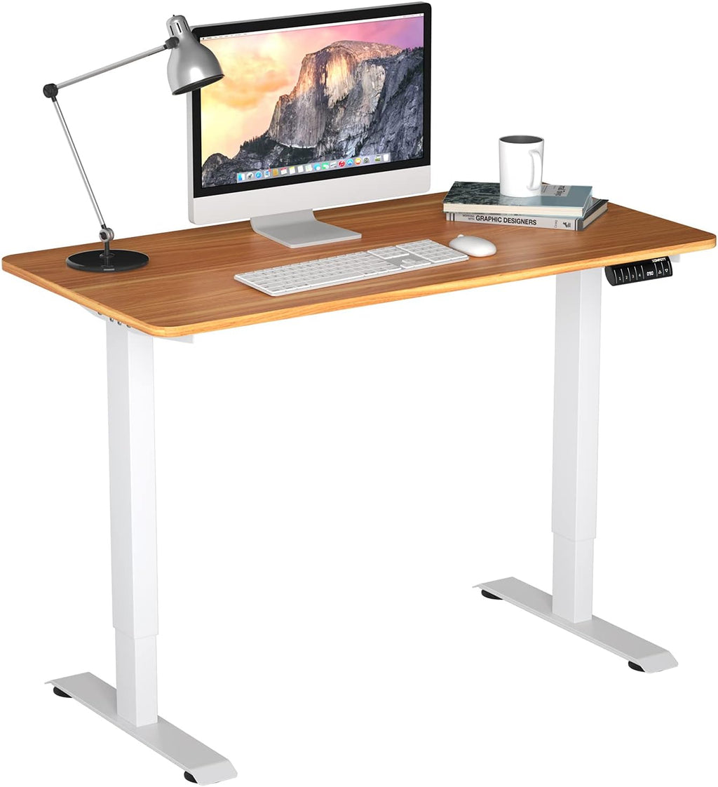 Electric Standing Desk with LED Memory Controller (Coffee) D52484