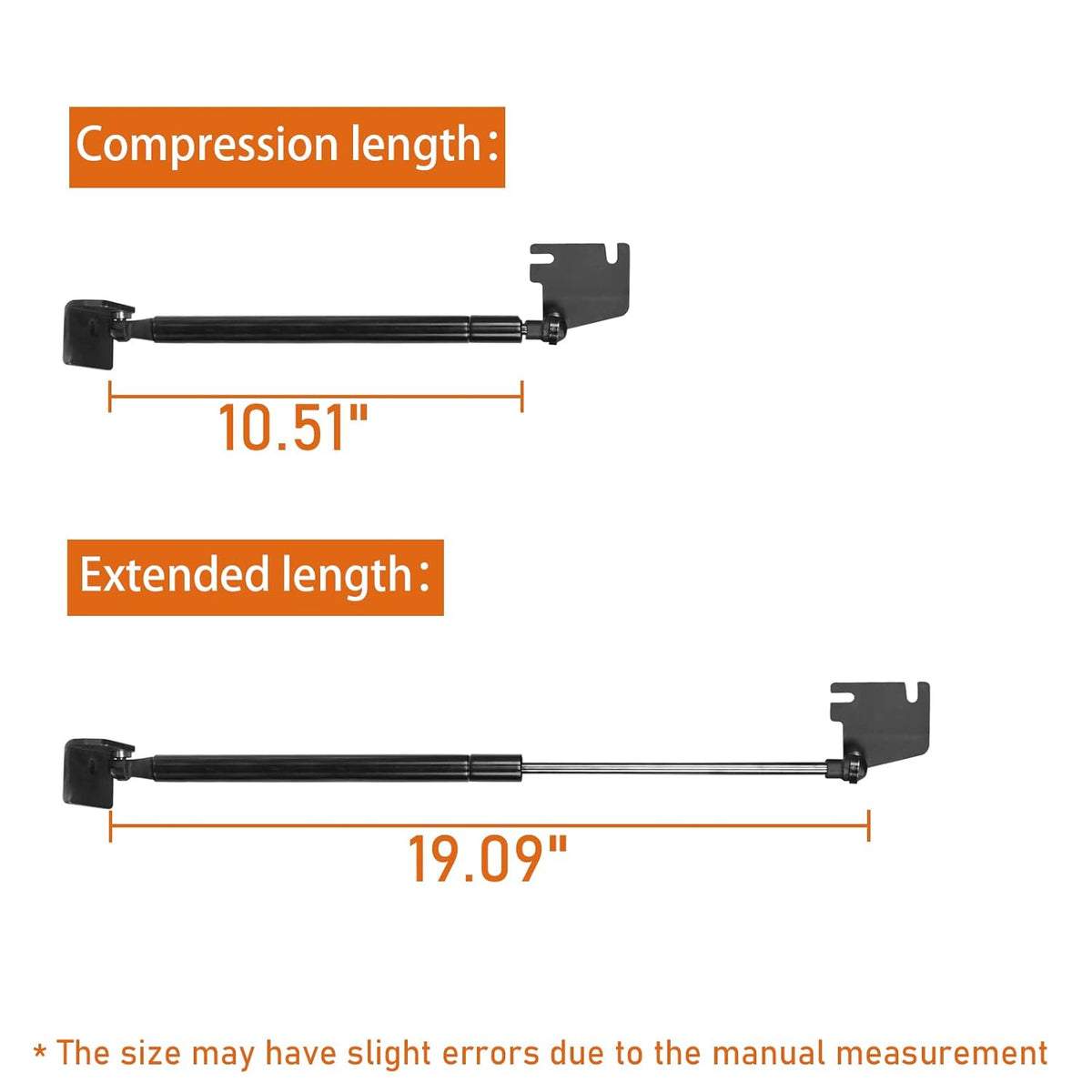 Front Hood Lift Strut Suspension Support Kit Pack of 2 I290