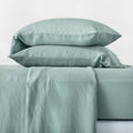 Sage Green Washed Hemp Solid Sheet Set A77600