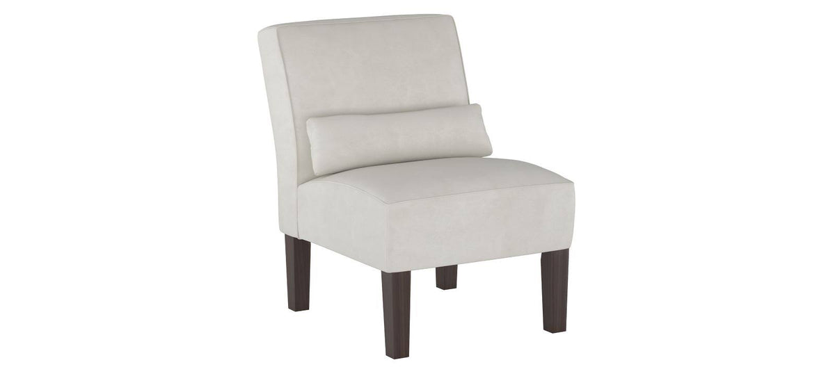 Velvet Light Grey Accent Chair I779658