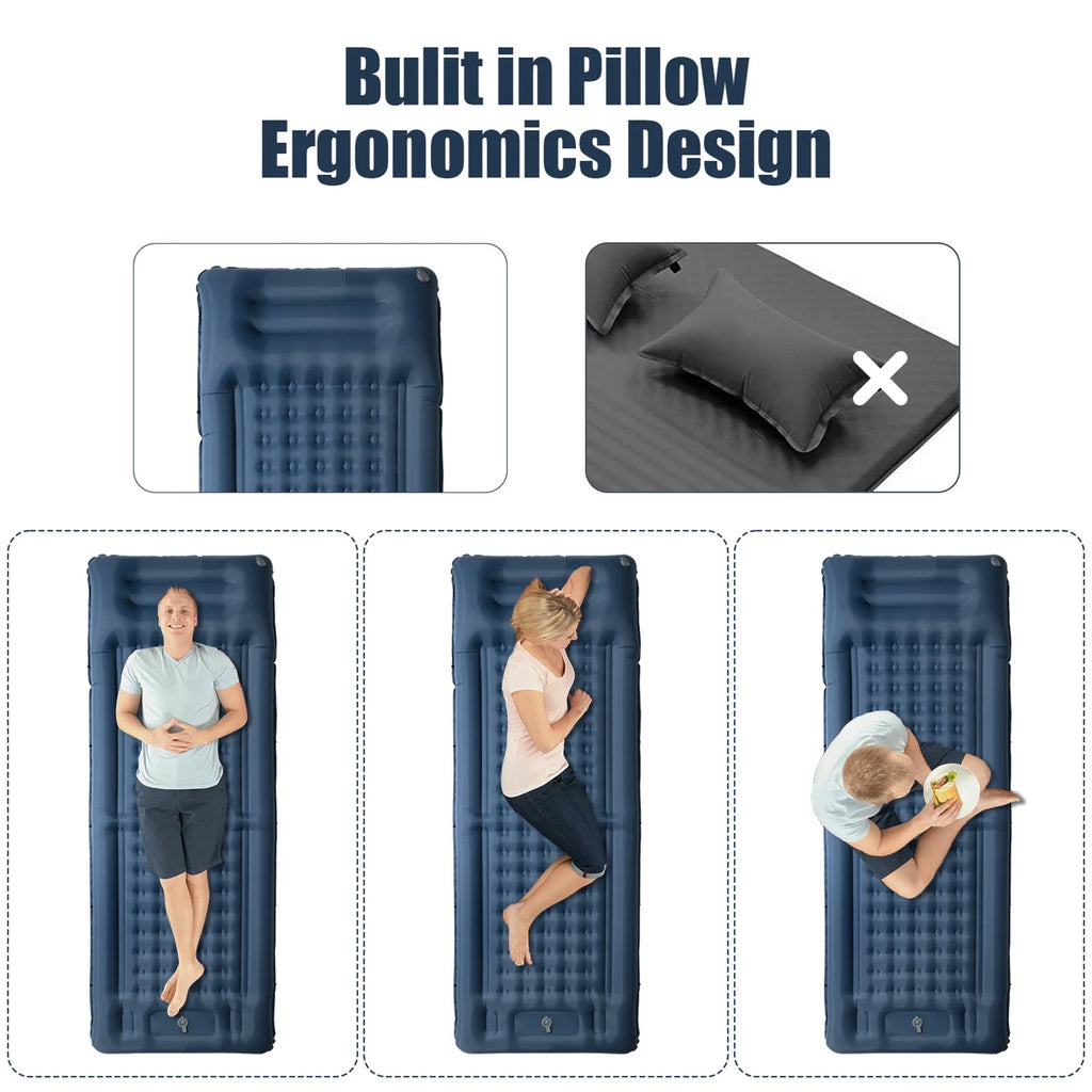 Inflatable Sleeping Pad 4 Inch Thick Air Mattress D620