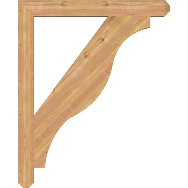 3 1/2x22W x 34x22D x 42x22H Western Red Cedar Bracket T612