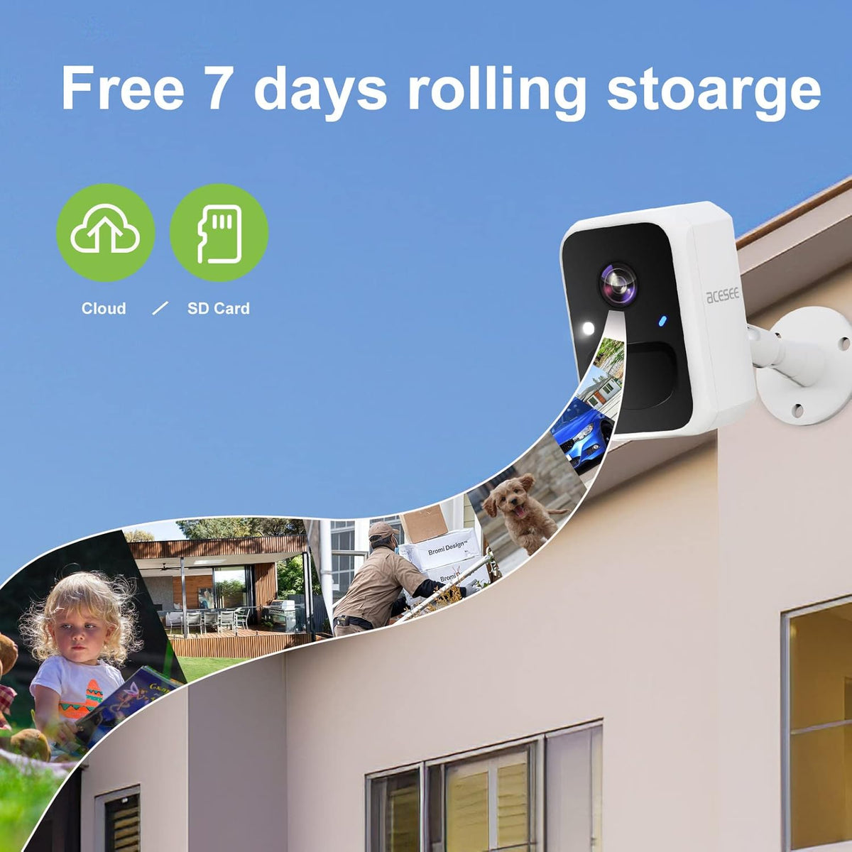 Wireless Outdoor Security Camera with Night Vision K778
