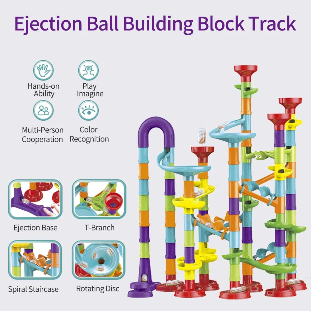 113 Piece Marble Run Building Blocks Set Y10953