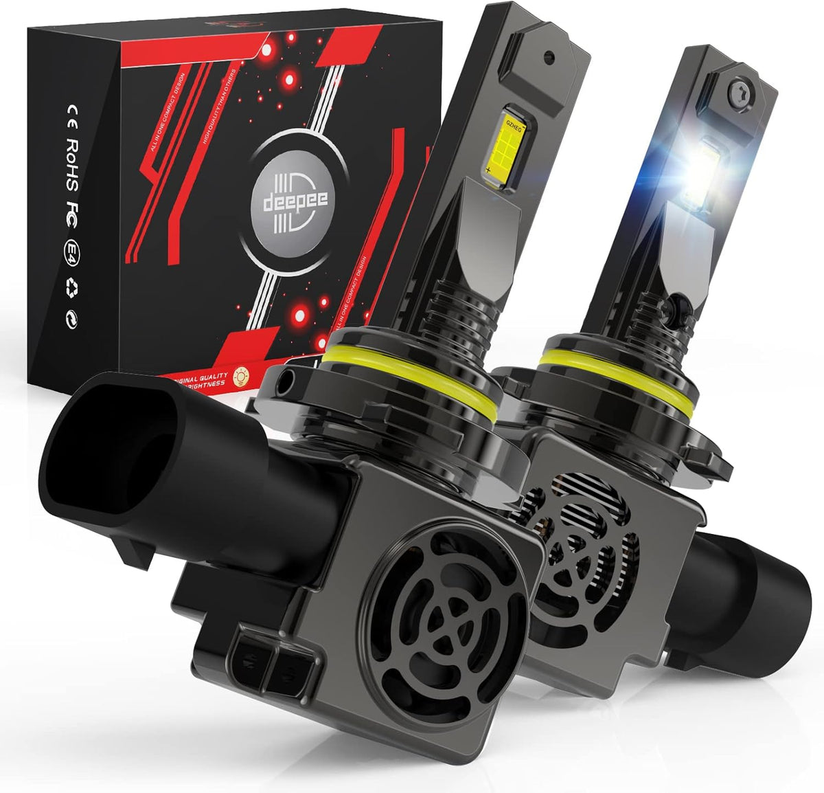 LED Headlight Bulb Conversion Kit 120W 20000LM 6500K Cold White Pack of 2 K722