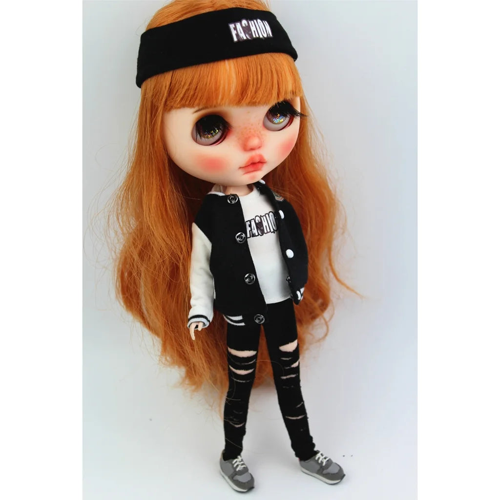Casual Skinny Ripped Pants for 12'' Blythe Doll N542080