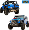 Front Bumper Stinger and Rear Bumper with Tire Carrier Bumper Combo T55052