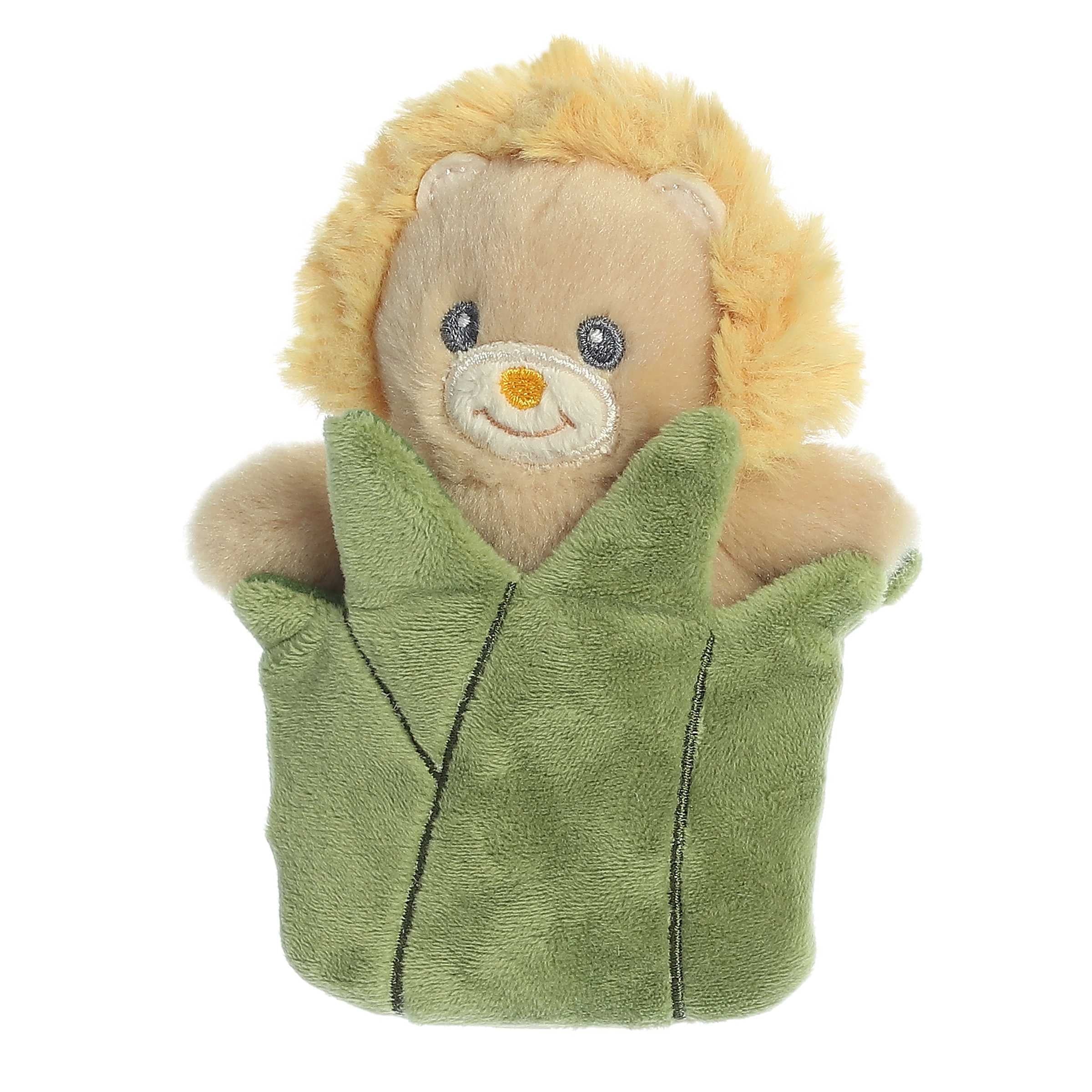 Small Yellow Pocket Peekers 5.5" Leo Lion Stuffed Animal B65899