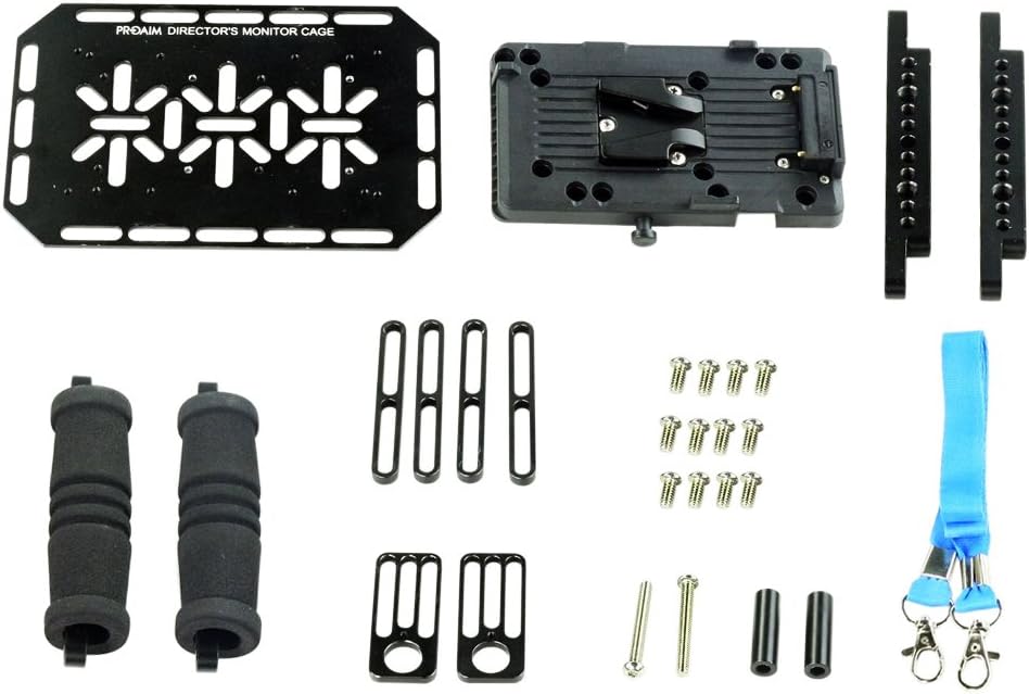 Monitor Cage for 4 to 7 LCD Monitor Display with V-Mount Battery Plate G864