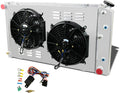 3 Row Aluminum Radiator with 2X12 Fan Shroud Combo and Relay Kit H772