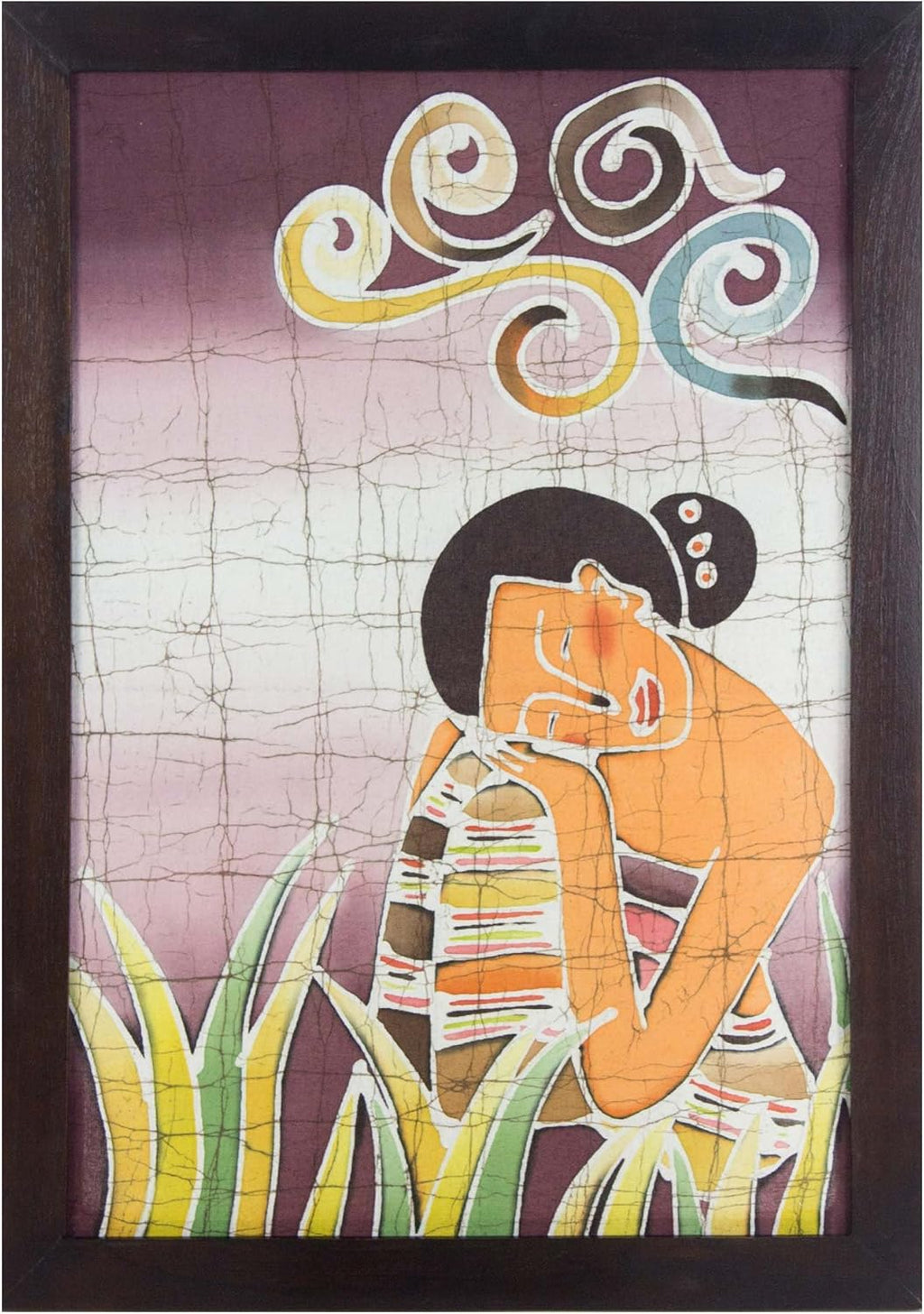 Purple Batik Cotton Wall Mural M90260