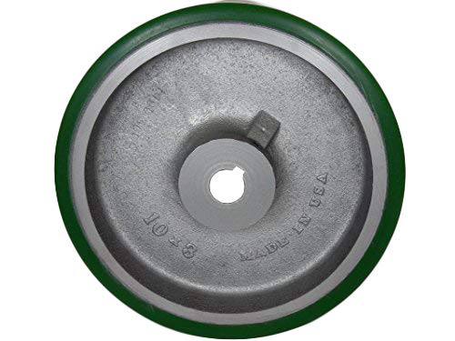 10 X 3 Polyurethane ON Steel Keyed Drive Wheel with 28MM Bore P498459