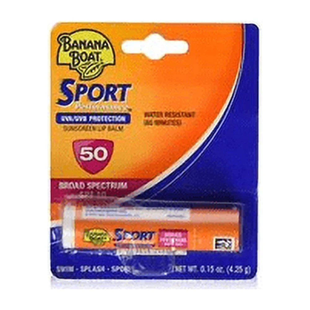 Banana Boat Sport Performance Sunscreen Lip Balm SPF 50 .15oz Each H579