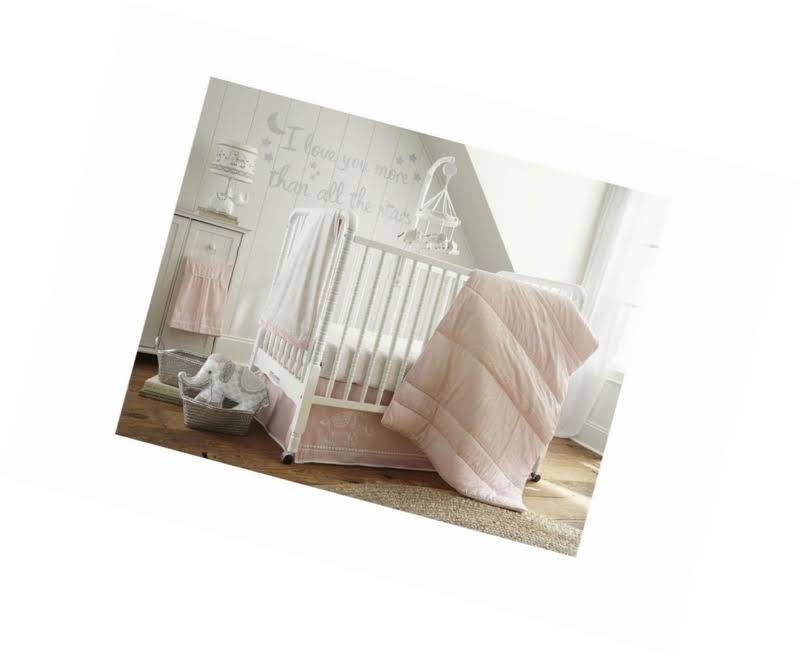 5 Piece Pink Crib Bedding Set V51736