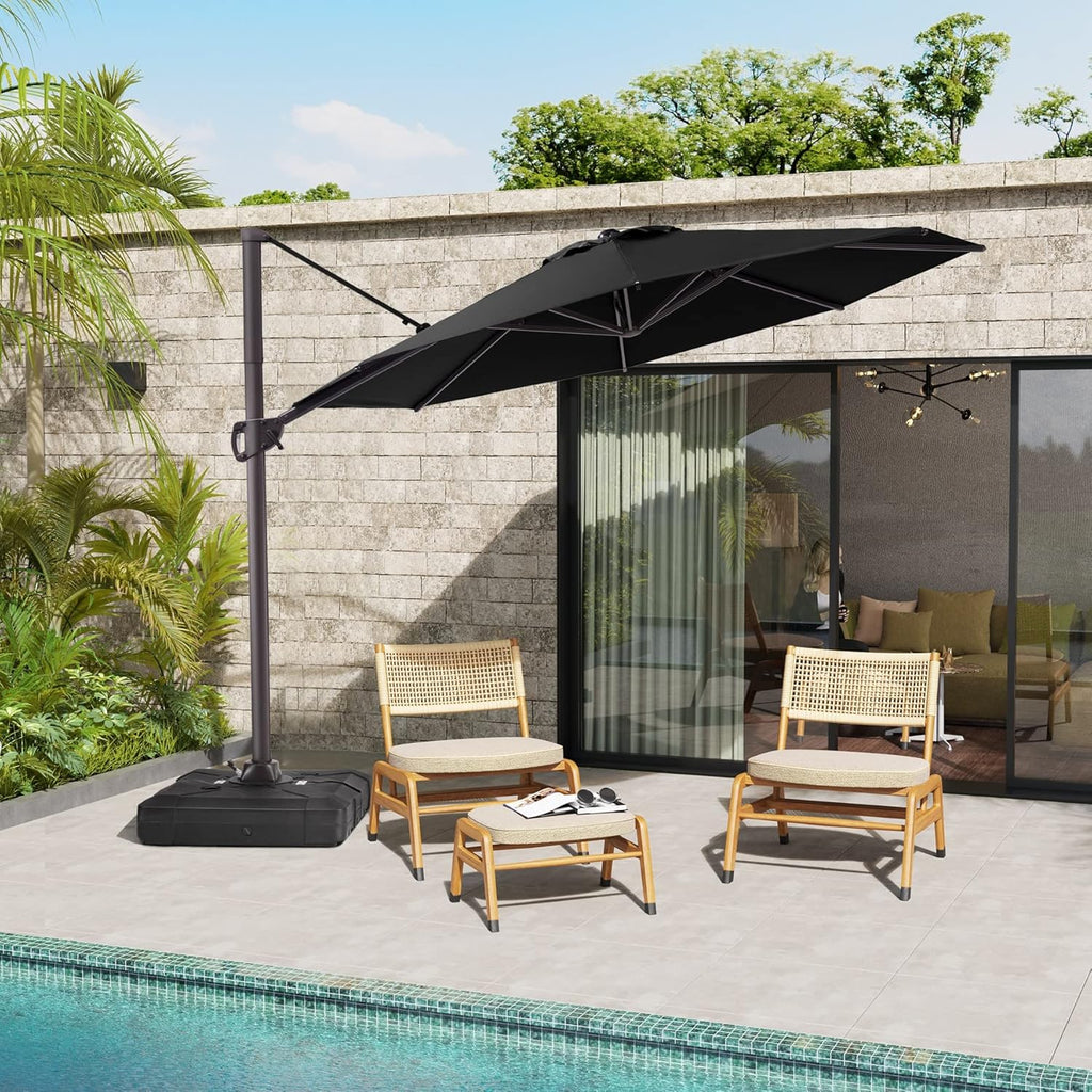 Navy 10FT Cantilever Patio Umbrella S188
