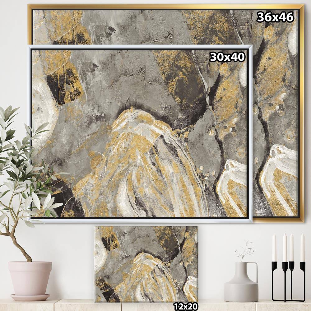 Grey Framed Canvas Z778